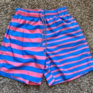 Pink and Blue Swim Shorts